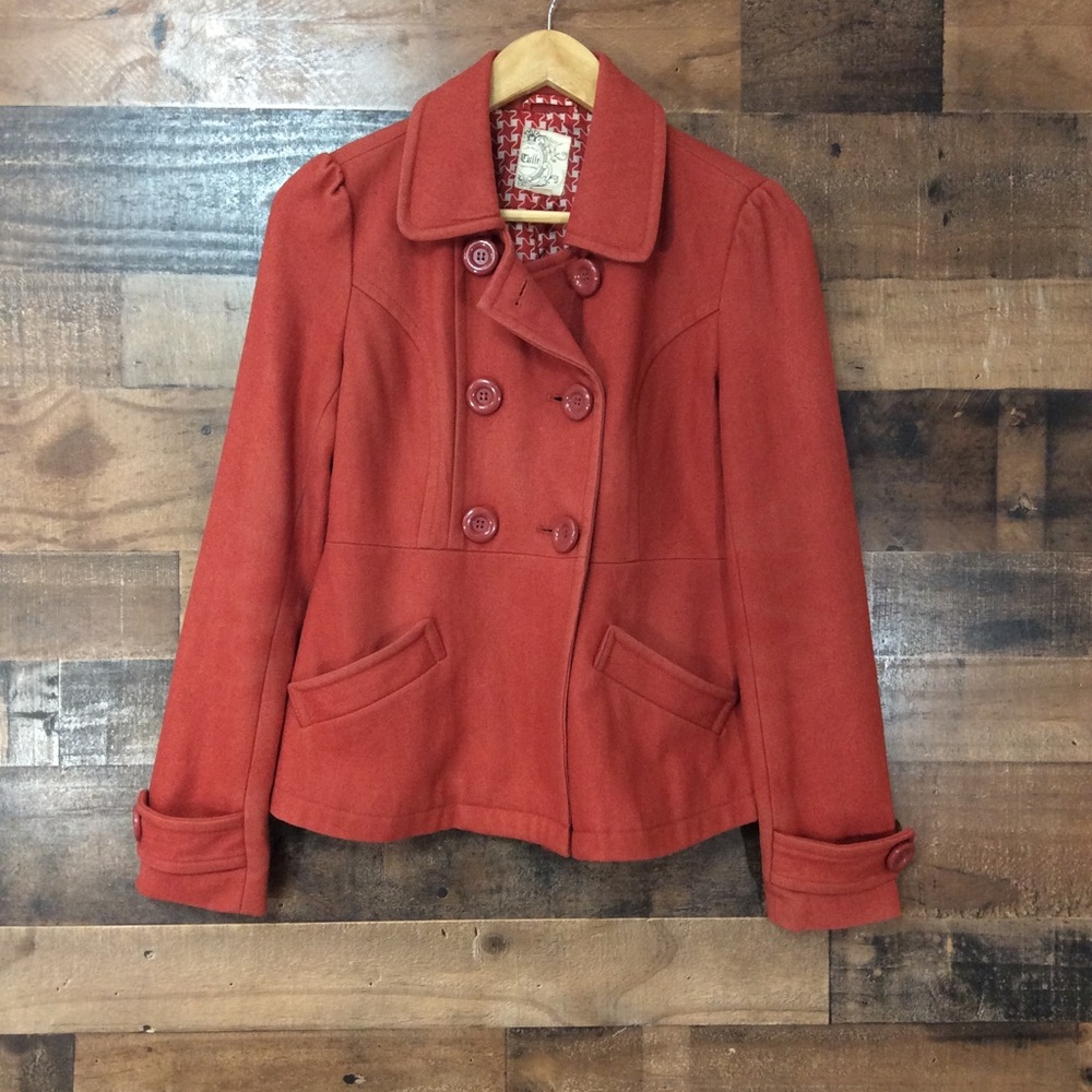 Tulle Wool Peacoat XS